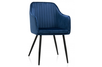 Стул на металлокаркасе Slam dark blue
