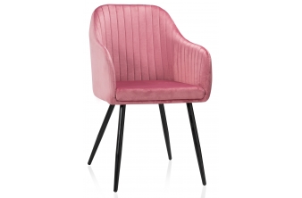Стул на металлокаркасе Slam dark pink