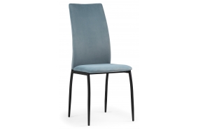Стул на металлокаркасе Tod light blue / black