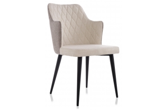 Стул Velen dark brown / beige fabric