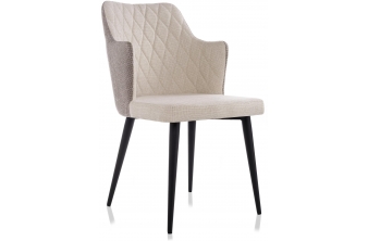 Стул Velen dark brown / beige fabric