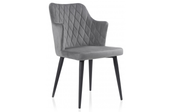 Стул на металлокаркасе Velen light gray