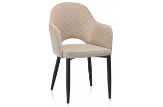 Стул на металлокаркасе Vener beige / black