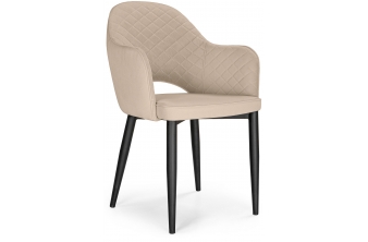 Стул на металлокаркасе Vener beige / black