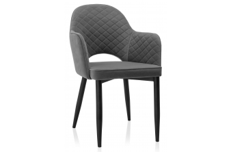 Стул на металлокаркасе Vener dark gray