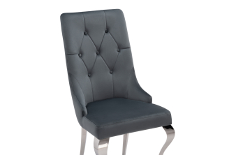 Стул на металлокаркасе Penelopa dark gray / pink / black / gold