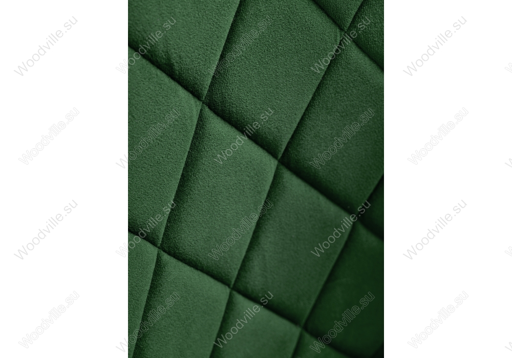 Стул на металлокаркасе Зест темно-зеленый / черный глянец