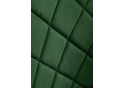 Стул на металлокаркасе Зест темно-зеленый / черный глянец