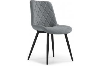 Стул на металлокаркасе Fox gray / black