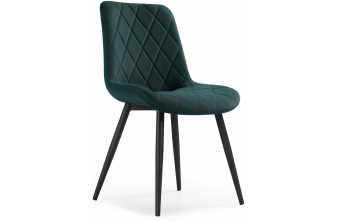 Стул на металлокаркасе Fox green / black