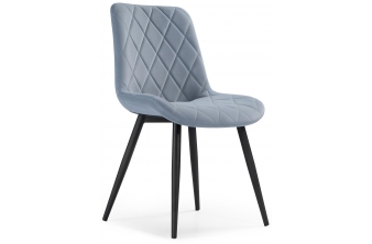 Стул на металлокаркасе Fox light blue / black