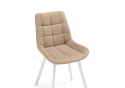Стулья на металлокаркасе Челси 360 бежевый (ZD 210) / белый