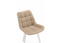 Стулья на металлокаркасе Челси 360 бежевый (ZD 210) / белый