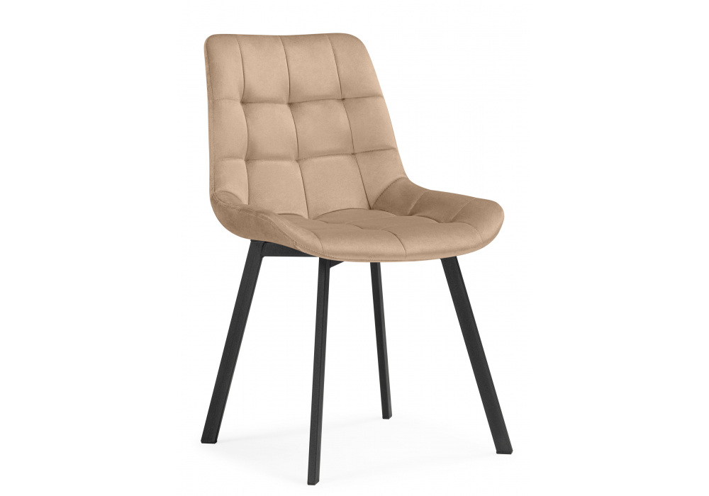 Стулья на металлокаркасе Челси 360 бежевый (ZD 210) / черный