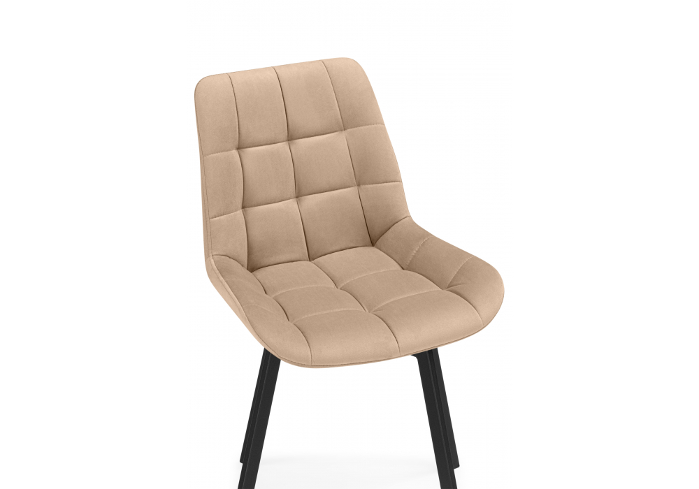 Стулья на металлокаркасе Челси 360 бежевый (ZD 210) / черный