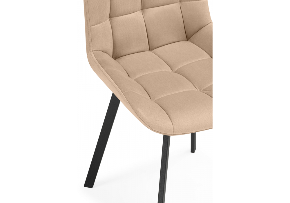 Стулья на металлокаркасе Челси 360 бежевый (ZD 210) / черный