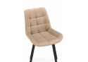 Стулья на металлокаркасе Челси 360 бежевый (ZD 210) / черный