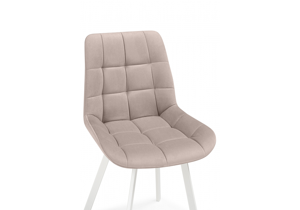 Стулья на металлокаркасе Челси 360 латте (ZD 290) / белый