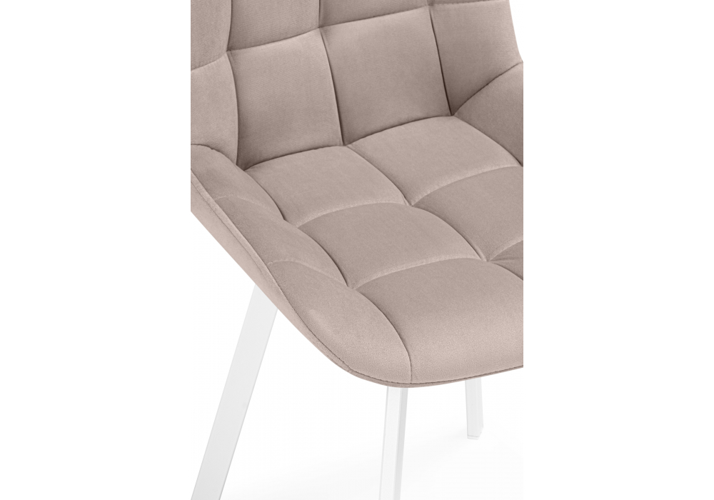 Стулья на металлокаркасе Челси 360 латте (ZD 290) / белый