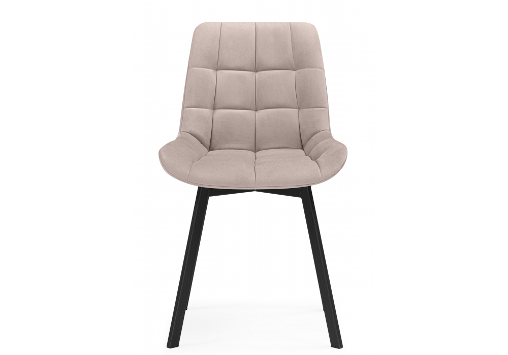 Стулья на металлокаркасе Челси 360 латте (ZD 290) / черный