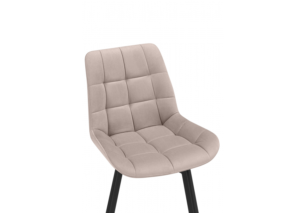 Стулья на металлокаркасе Челси 360 латте (ZD 290) / черный