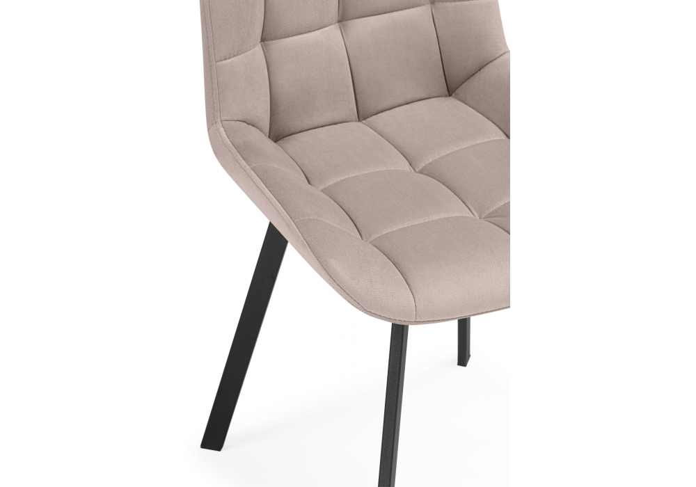 Стулья на металлокаркасе Челси 360 латте (ZD 290) / черный