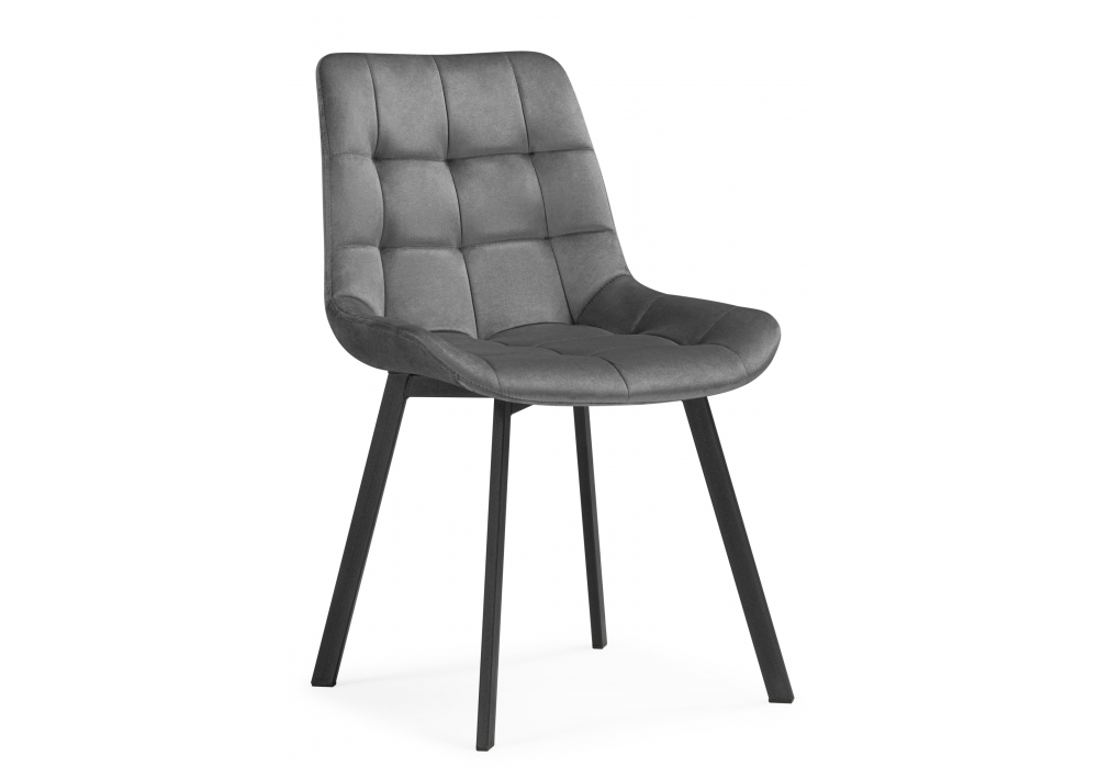 Стулья на металлокаркасе Челси 360 светло-серый (ZD 960) / черный