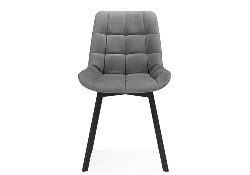 Стулья на металлокаркасе Челси 360 светло-серый (ZD 960) / черный