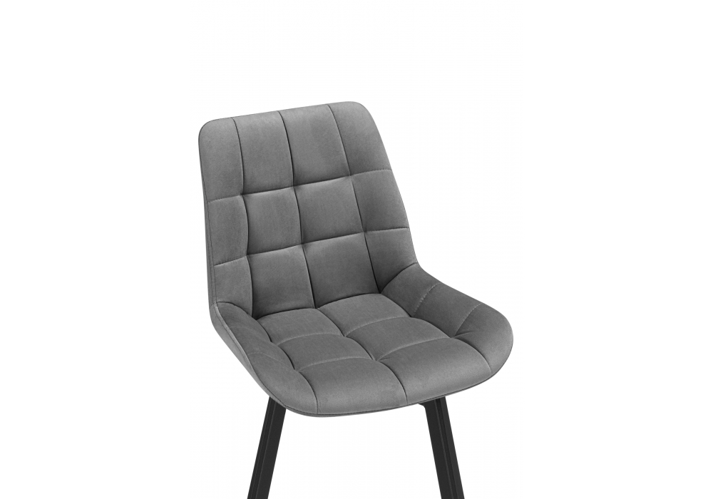 Стулья на металлокаркасе Челси 360 светло-серый (ZD 960) / черный