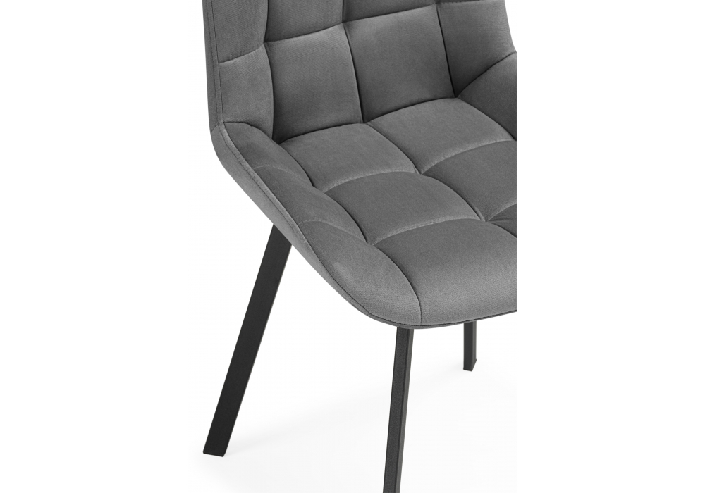 Стулья на металлокаркасе Челси 360 светло-серый (ZD 960) / черный