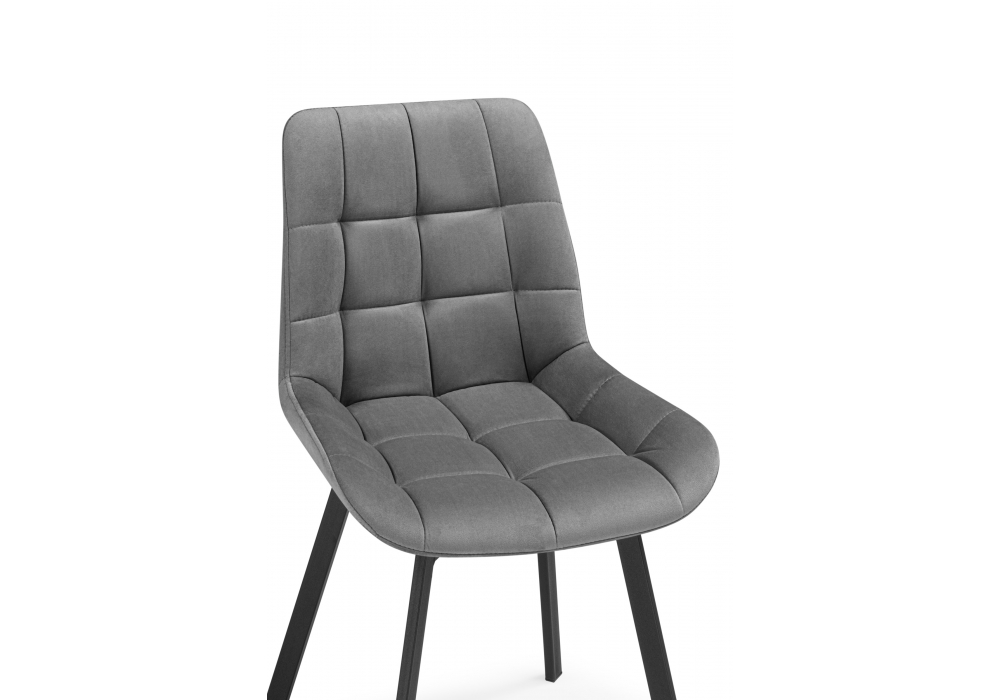 Стулья на металлокаркасе Челси 360 светло-серый (ZD 960) / черный