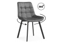 Стулья на металлокаркасе Челси 360 светло-серый (ZD 960) / черный