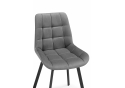 Стулья на металлокаркасе Челси 360 светло-серый (ZD 960) / черный