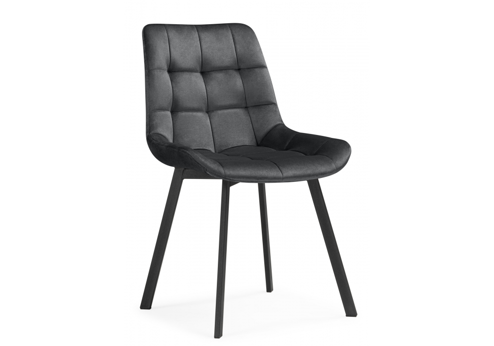 Стулья на металлокаркасе Челси 360 темно-серый (ZD 995) / черный