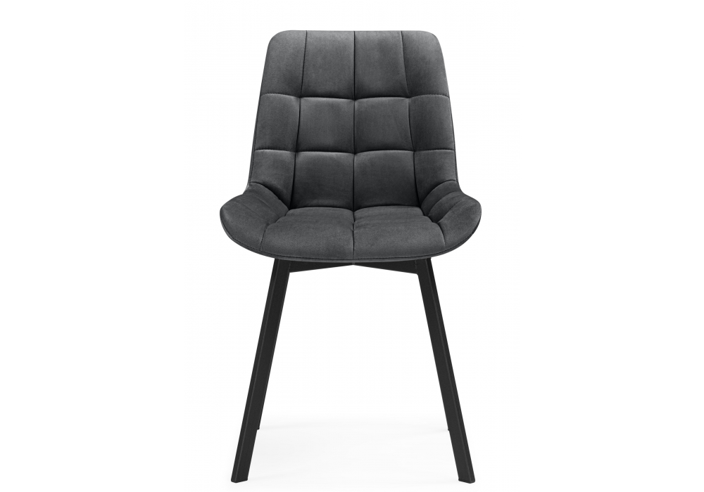 Стулья на металлокаркасе Челси 360 темно-серый (ZD 995) / черный