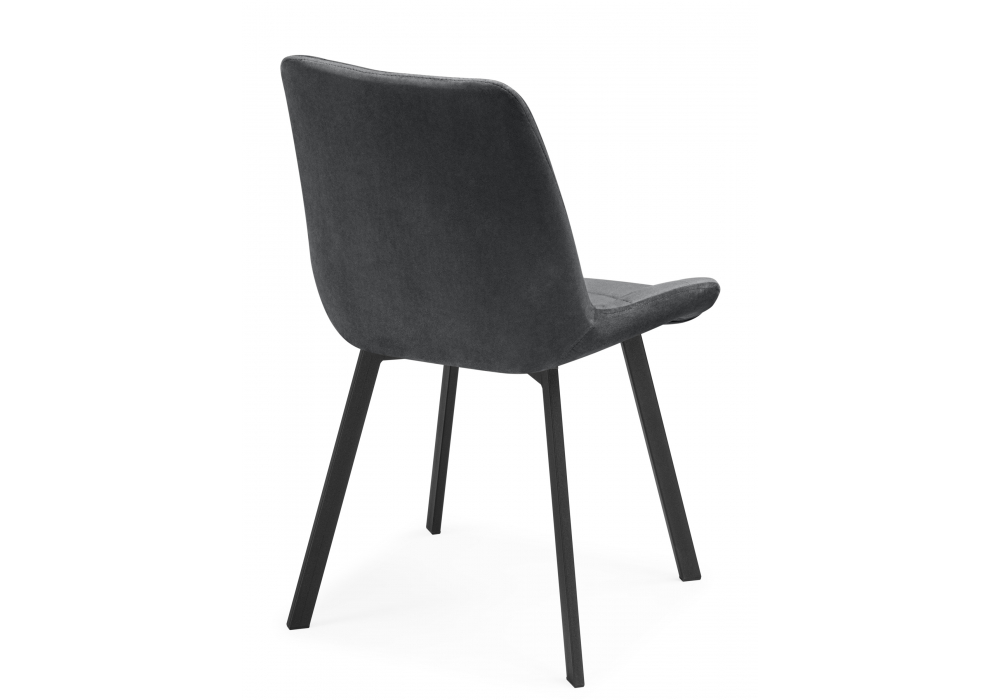 Стулья на металлокаркасе Челси 360 темно-серый (ZD 995) / черный