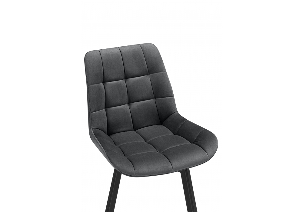 Стулья на металлокаркасе Челси 360 темно-серый (ZD 995) / черный