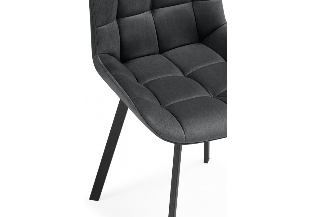 Стулья на металлокаркасе Челси 360 темно-серый (ZD 995) / черный