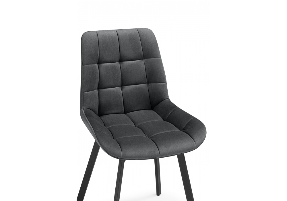 Стулья на металлокаркасе Челси 360 темно-серый (ZD 995) / черный