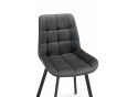 Стулья на металлокаркасе Челси 360 темно-серый (ZD 995) / черный