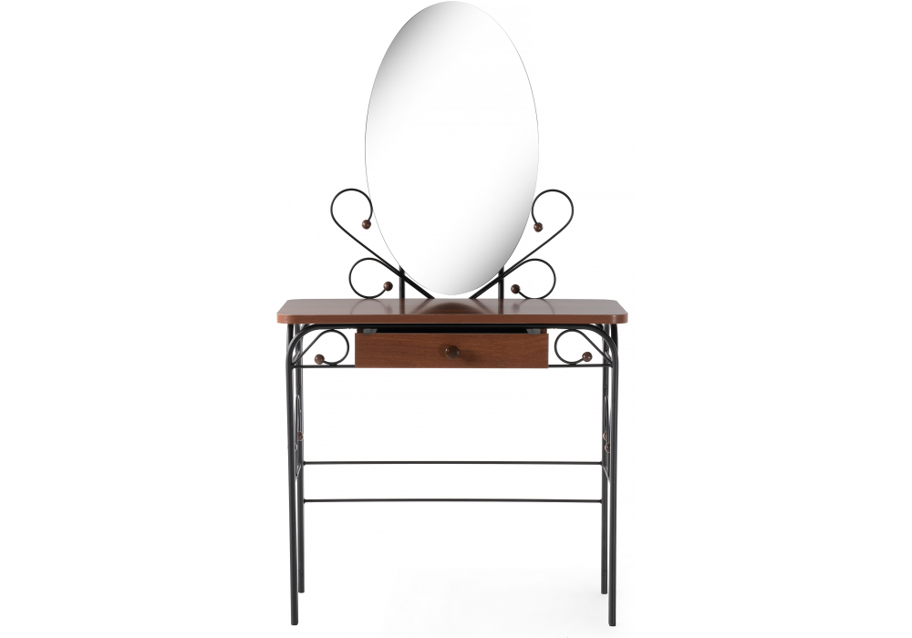 Туалетный столик Клео 3 черный / орех