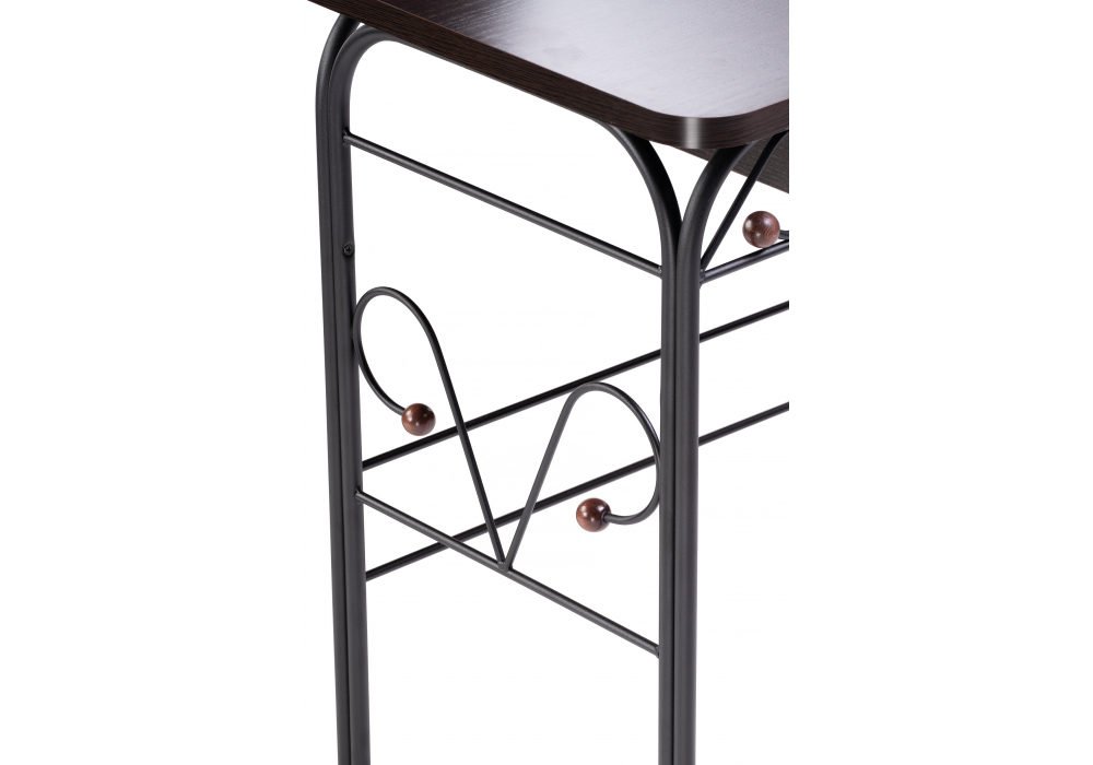 Туалетный столик Клео 3 черный / венге