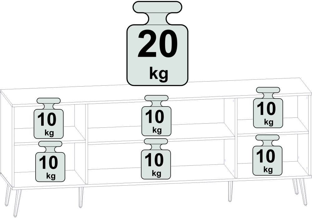 ТВ-тумба Арден шиншилла серая