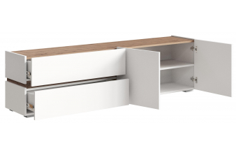 ТВ-тумба Иадама белый / белый глянец