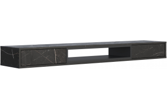 ТВ-тумба Делора 1,6 м файерстоун / черный