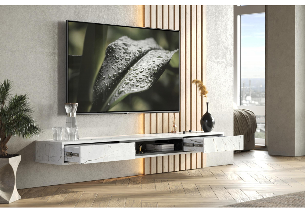 ТВ-тумба Делора 1,8 м оникс / файерстоун