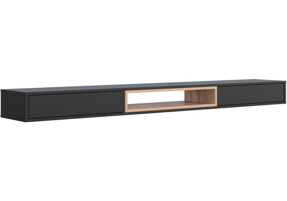 ТВ-тумба Делора 2,0 м черный / дуб вотан