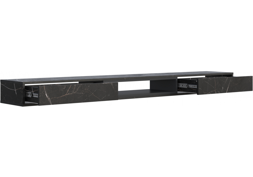 ТВ-тумба Делора 2,0 м файерстоун / черный