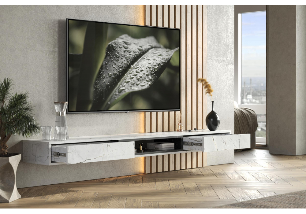 ТВ-тумба Делора 2,0 м оникс / файерстоун