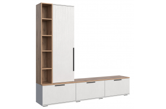 ТВ-тумба Филеста белый / дуб вотан